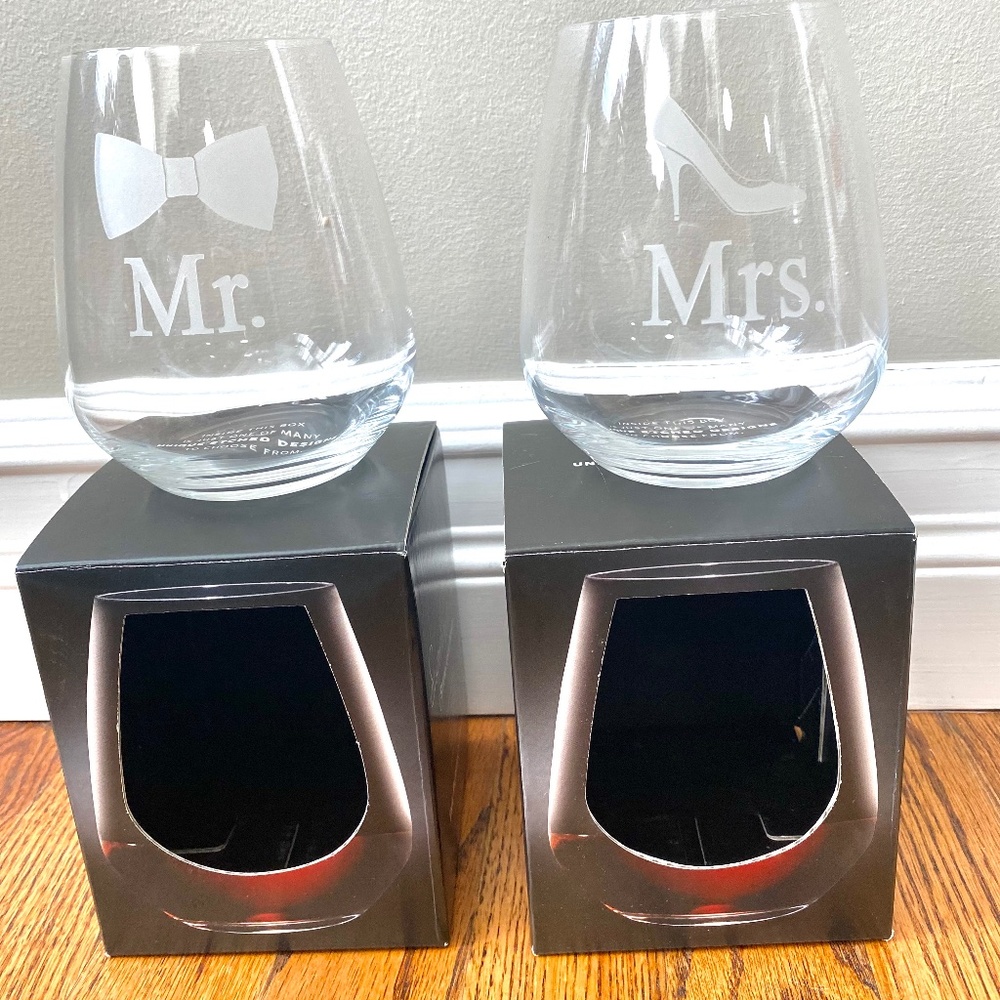 Mr. and Mrs. Wine Glasses